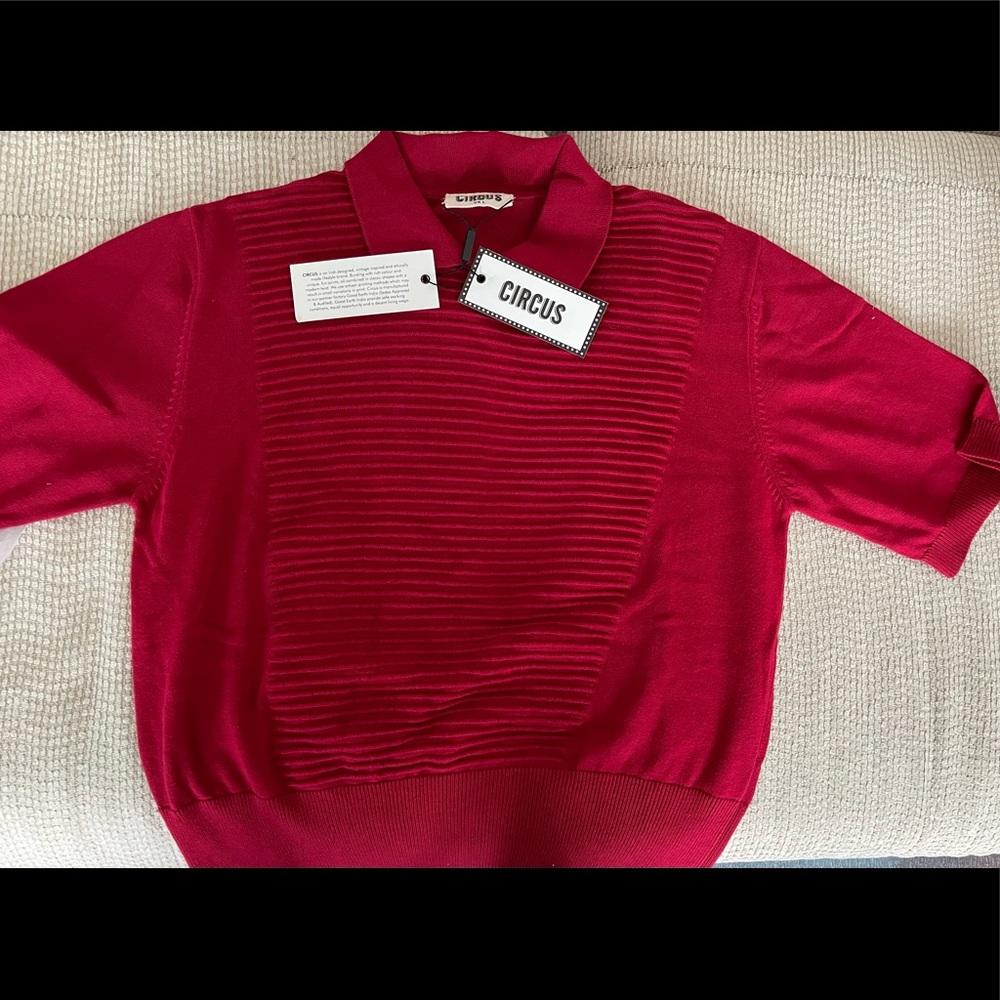 ModCloth & Circus BNWT short-sleeved red sweater